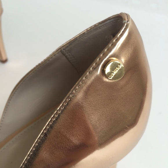 Calvin Klein Naline Nude with Rose Gold Metallic - Picture 4 of 7
